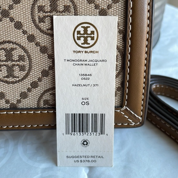 New, T monogram jacquard chain wallet - Picture 16 of 17